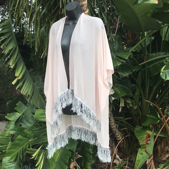 Nine W., sheer wrap, scarf, or bathing suit cover-up - Picture 4 of 7
